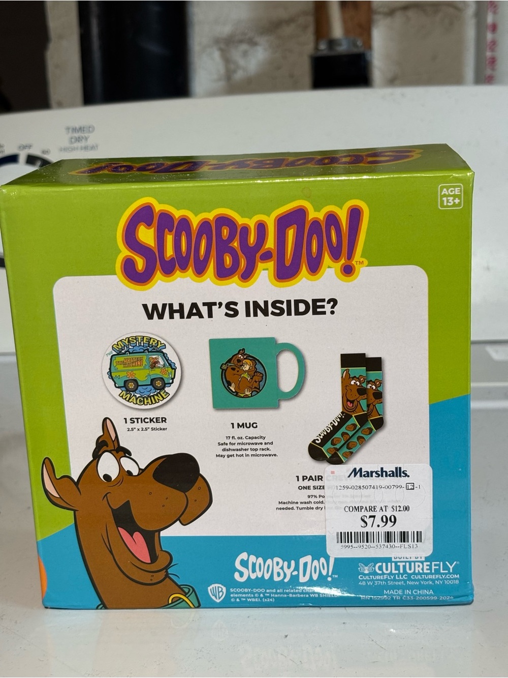 Scooby-Doo Sock in a Mug Set - Teal Mug with Black & Teal Socks - Picture 2 of 2